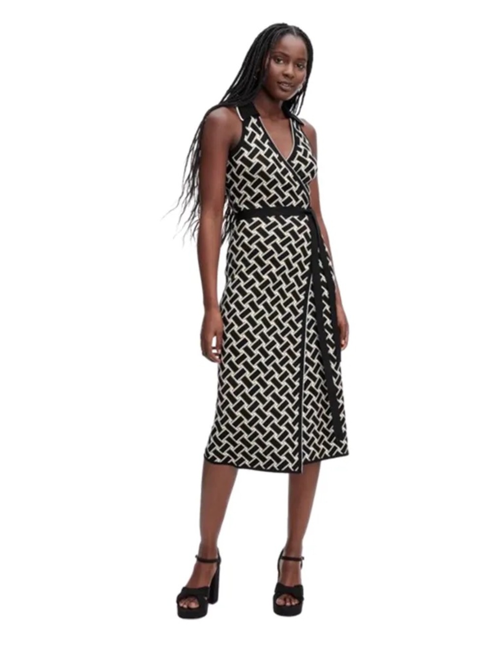 Diane von Furstenberg x Target Geometric Wrap Midi Dress